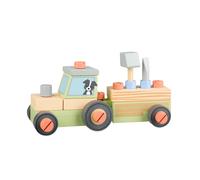 Orange Tree Toys OTT12801 Wooden Tractor Toy, Multicolour
