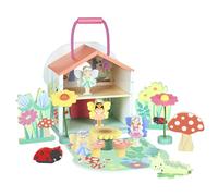 Orange Tree Toys Fairy Garden Wooden Playset, 17 Pieces, Ages 3-6 Years, Multi-coloured