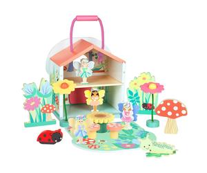 Orange Tree Toys Fairy House Play Set - Magical Wooden Toy for Kids NEW