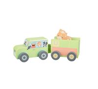 Orange Tree Toys Farm 4x4 Truck and Horsebox Wooden Toy - Pull Along and Push Toy Animal Vehicles, Baby and Toddler Toys - Fun Educational Small World Toys, Early Development & Activity Toys