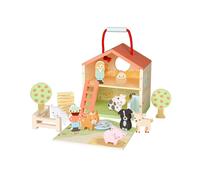 This fun and interactive playset features all sorts of exciting characters, such as the farmer, his wife and a selection of different farm animals. Remove the magnetic front panel to reveal a meadow,