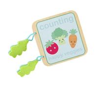 Orange Tree Toys Happy Veggies Wooden Counting Cards Toy - Wooden Toys for 1 Year Olds, Counting with Numbers 1-4 - Toddler Early Development & Activity Toys - Early Development & Activity Toys