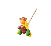 Orange Tree Toys Monkey Push Along