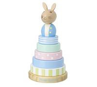 Orange Tree Toys Peter Rabbit Stacking Rings - Wooden Toys for 1 Year Olds, Toddler - Early Development & Activity Toys - Official Licensed Peter Rabbit Gifts