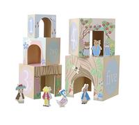 Orange Tree Toys - Peter Rabbit Wooden Stacking Cubes, Educational Nesting Toys for Toddlers 1 Year+