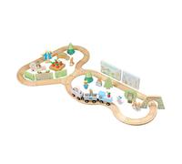 Peter Rabbit Toys, Wooden Train Set for Kids - Track with Beatrix Potter Figures for 1 2 3 Year Old Boys Girls Toddler, Birthday, Christmas -
