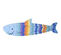 Orange Tree Toys Alphabet Puzzle - Wooden ABC Shark Puzzles for Toddlers, Jigsaw Puzzle Games - Montessori Educational Toys for Early Development