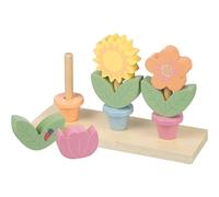 Orange Tree Toys Wooden Stacking Flower Pots