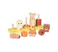 Orange Tree Toys Woodland Animals Counting Stacking Toy - Wooden Stacking Toys for 1 Year Olds, Animal Stacking Rings - Educational Montessori Toddler Toys, Early Development & Activity Wooden Toys