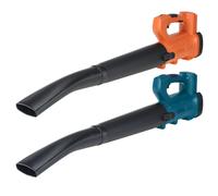(Orange, Two Batteries) 2500W 388VF Cordless Electric Air Blower Handheld Leaf Blower Dust Collector Sweeper Garden Tool