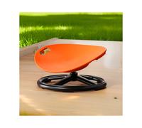 (Orange) UK Plastic Rotating Sensory Chair with Oval Egg Shell Design, Upgraded Non-Slip Base, Office , Training Rehabilitation Equipment