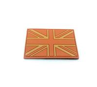 Orange Union Jack Subdued Flag Airsoft Paintball Morale PVC Patch