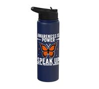 Orange Unity Day Orange Anti Bullying Bully Prevention Kids Stainless Steel Insulated Water Bottle