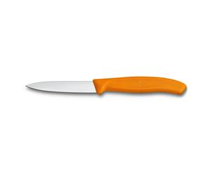 (orange) Victorinox Paring Knife Fresh Colours collection - 8cm pointed - straight blade