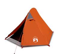 (orange) vidaXL Camping Tent 2 Persons Outdoor Hiking Portable Dome Tent Waterproof