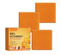 Orange Vitamin C Handmade Soap, Natural Organic Brightening Turmeric Soap, Rich in Vitamin C and Orange Extract, Suitable for Face and Body, Exfoliating, Moisturizing, and Whitening Care Set