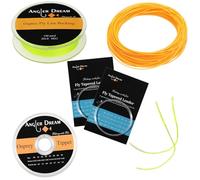 Orange WF Fly Fishing Line Kit 1WT Fly Fishing Line Leader Braided Backing Fish Line