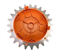 Orange Wheel Hub Cover for WORX for LANDROID Robot Mowers - S&M Models with 2 Anti-Slip Studs - Easy Installation