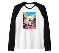 Orange Woman Sun Italy Market Joy Energy Citrus Raglan Baseball Tee