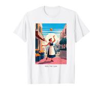 Orange Woman Sun Italy Market Joy Energy Citrus T-Shirt