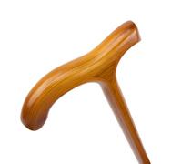 Orange Wood Plum Blossom Walking Cane, One Piece Handmade Anti Slip Cane for Seniors or People with Limited Mobility 36 In