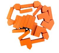 Orange Wood Replacement Pieces for Settlers of Catan