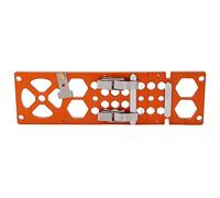 Orange Woodworking Right Angle Saw Guide Rail, 90° Circular Saw Guide Rail with Hollow Design, Lightweight Aluminum Alloy and Stainless Steel Construction for Precise Woodworking C