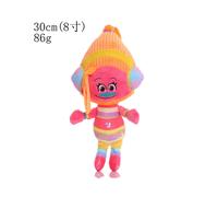 (Orange yellow) 11.8 inch Trolls Band Together Branch Plush Toy Soft Doll Room Decor Gifts