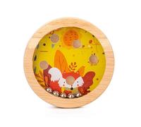 (orange,yellow, 8*8*1.5cm) Toddler Toy Car Balanced Bead on The Bead Maze Wood Toys Children's Educational Focus on Training Intelligence Development Toys4 Counting Frame