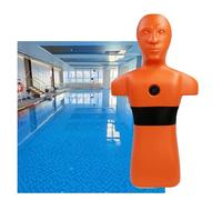 Orange/Yellow Fire Training Model,39.4in Tall Water Training Dummy,Drowning Prevention Teaching Tools,with 3 Inlet Holes