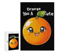 Orange You A Cutie Fruit Jigsaw Puzzles for Adults 300 PCS Wooden Puzzles Unique Puzzle Gifts