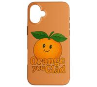 Orange You Glad It’s a Sweet Retro Sunshine Kind of Day Case for iPhone 16 Plus