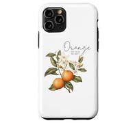 Orange You Glad We Met Citrus Floral Design Case for iPhone 11 Pro