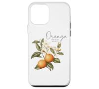Orange You Glad We Met Citrus Floral Design Case for iPhone 12 mini
