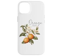 Orange You Glad We Met Citrus Floral Design Case for iPhone 14 Plus