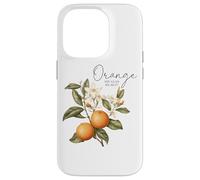 Orange You Glad We Met Citrus Floral Design Case for iPhone 14 Pro