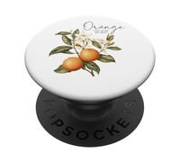 Orange You Glad We Met Citrus Floral Design PopSockets Adhesive PopGrip