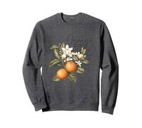 Orange You Glad We Met Citrus Floral Design Sweatshirt