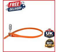 Orange Z LOK Security Tie with Double-Sided Ratchet Design for Versatile Use