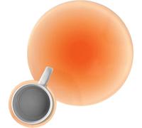 (Orange1) Gradient Coasters | Acrylic Round Heat-Resistant Placemats - Round Heat-resistant Hot Cup Mats Non-slip Table Coaster