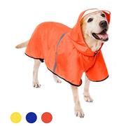OrangeMarmalade Large Dog Raincoat - Waterproof Coat with Hood, Collar & Harness Hole, Breathable, Adjustable for Medium to Large Dogs, 6XL