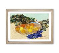 Oranges and Lemons by Vincent Van Gogh Framed Print | A2 Oak Framed Wall Art | Ready to Hang | Modern Historical Picture | Living Room Bedroom Lounge Office
