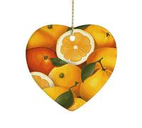 Oranges and Lemons Ceramic Ornament Home Decor Keepsake