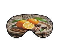 Oranges and Spices Eye Mask Sleep Mask for Side Sleeper Women Men Pressure-Free & Light Block-Out Blindfold Soft Comfortable Eye Covers Breathable Blindfold Adjustable