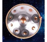 ORANGES Handpan Drums for Adults Steel Handpan 9/10/12 Notes Percussion Instrument Durable Handpan Drum Set in D Minor for Concert Yoga Audio Production (Color : 10 notes, Size : 440Hz)