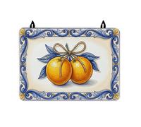 Oranges Stove Top Cover for Electric Stove, Traditional Rustic Leaves Bow Summer Orange Pu Surface Kitchen Cover for Counter Space Extension Home Kitchen Decor 28x20 Inch