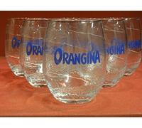 Orangina 6 Rounded Drinking Glasses 30 cl