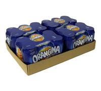Orangina - Lemonade and Orange Juice with Pulp 2%. 24 x 33 cl Containers. BBQ