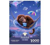 Orangutan 1000 Piece Jigsaw Puzzle Educational Games Classic Jigsaw Puzzles Puzzle Game for Travel Gifts,Present 38x26cm/1000pcs