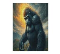 Orangutan 500 Piece Jigsaw Puzzle Pack Paisaje Edificio Teens Beginners Cognitive Development Puzzle Fans Group Play Anniversary Thick Cardboard 500 PCS